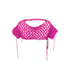 Crochet Mesh Cut Out Crop Top