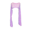 Long Sleeve Mesh Crochet Shrug