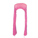 Long Sleeve Mesh Crochet Shrug