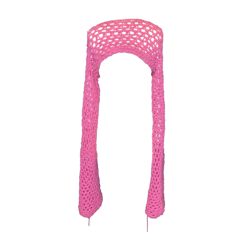 Long Sleeve Mesh Crochet Shrug