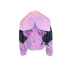 Hooded Varsity Jacket Pink 001- Medium