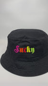 Double sided LUCKY CRIMINAL BUCKET HAT