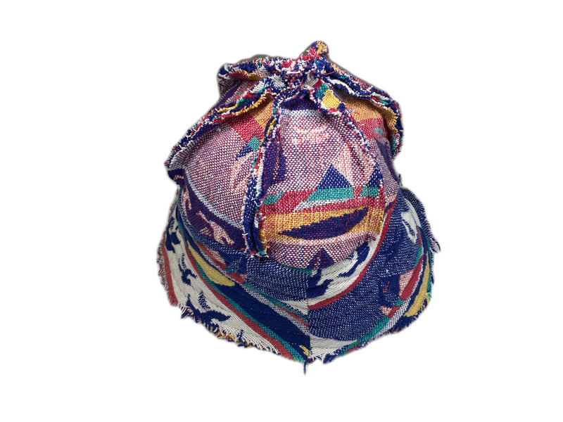 6 Panel Boat Print Bucket Hat