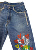 Painted Heart Denim Jeans-WOMEN'S