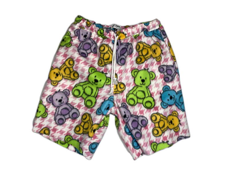 Teddy Bear Fleece Shorts-SIZE MEDIUM