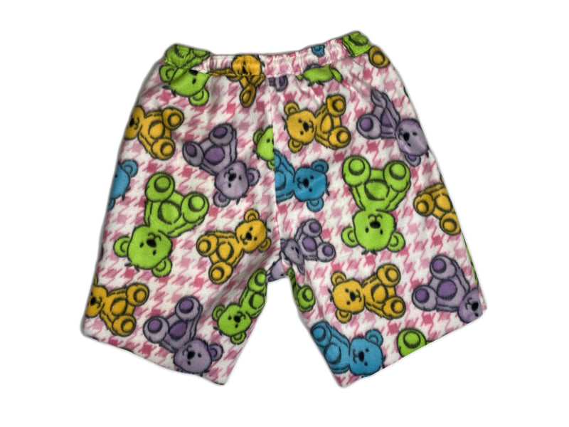 Teddy Bear Fleece Shorts-SIZE MEDIUM