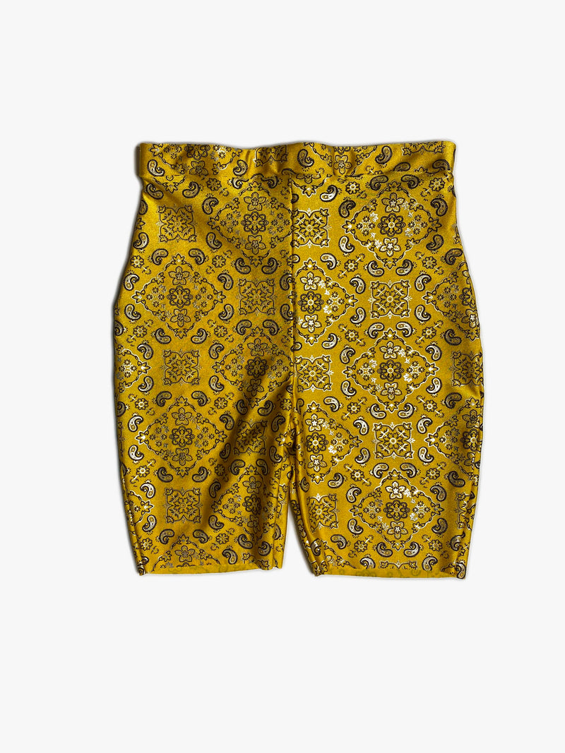 Paisley Biker Shorts