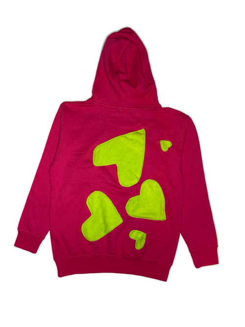 Hearts on Hearts Hoodie- Medium