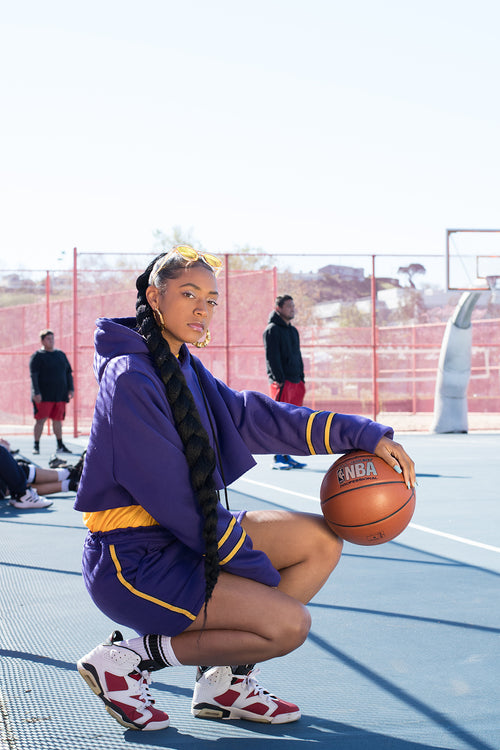 Ball Hard Crop Hoodie