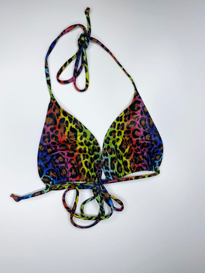 Neon Gumbo Cheetah Bikini Set