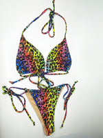 Neon Gumbo Cheetah Bikini Set