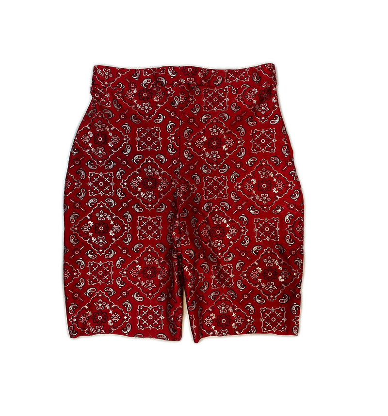 Paisley Biker Shorts