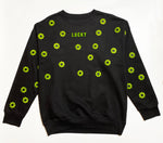Green Machine Daisies Crew Neck Sweater- Xtra Large