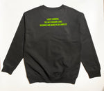 Green Machine Daisies Crew Neck Sweater- Xtra Large