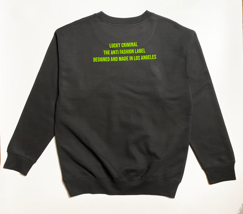 Green Machine Daisies Crew Neck Sweater- Xtra Large