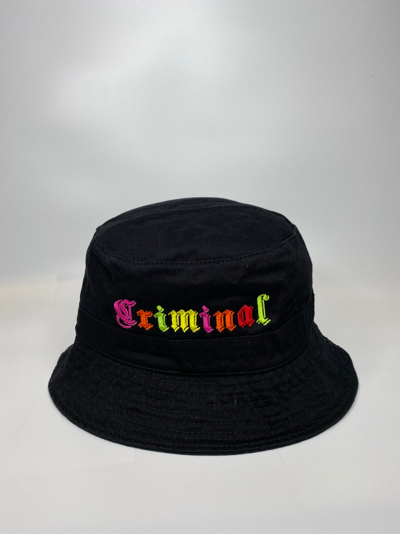 Double sided LUCKY CRIMINAL BUCKET HAT
