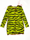 Neon Zebra Mesh Dress- Medium